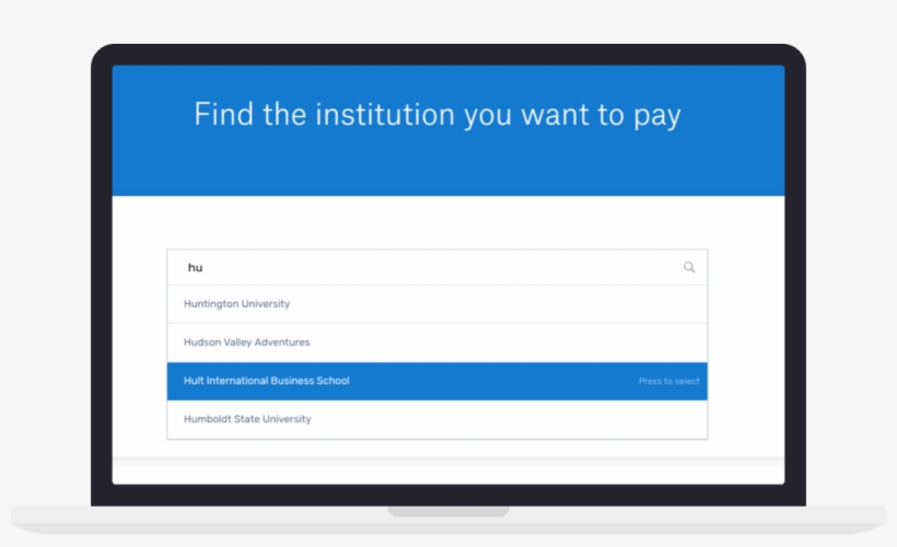 1 Select Your Institution From Our Homepage - Education, transparent png