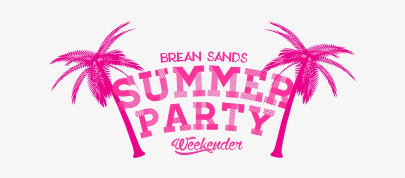 Brean Sands Summer Party Weekender Line Up - Palm Tree Transparent Background, transparent png