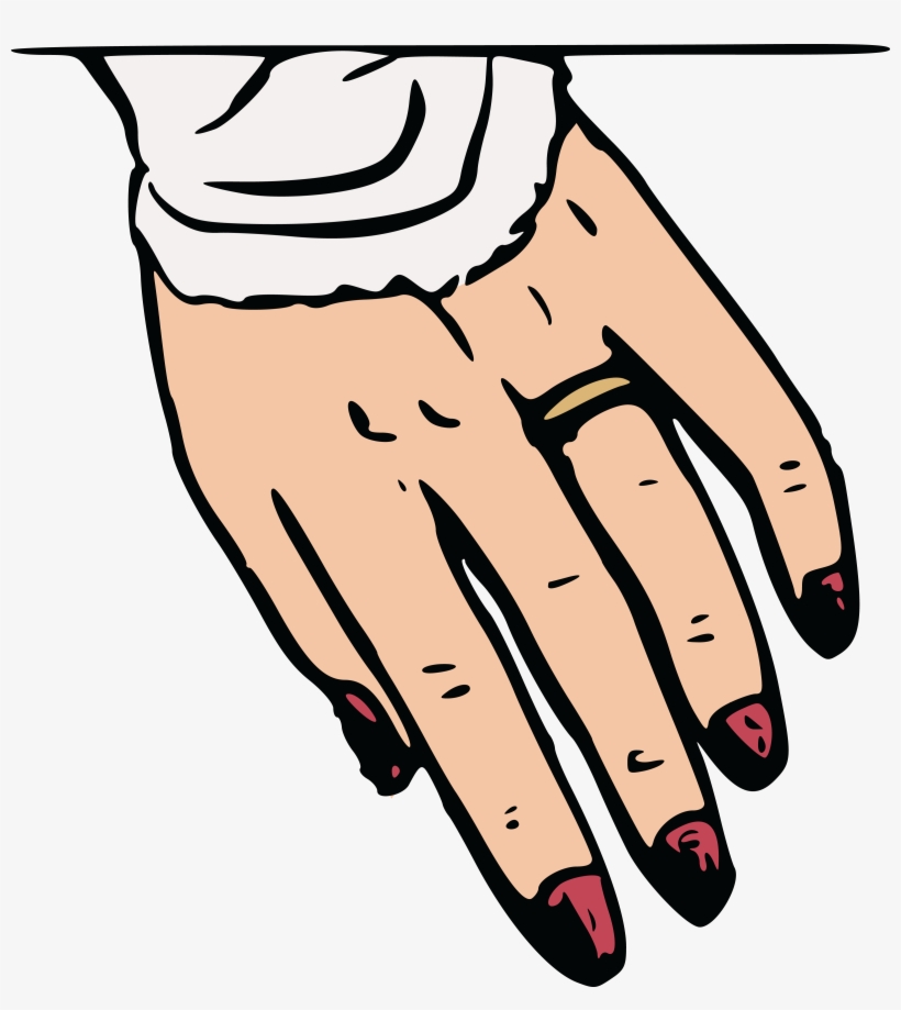 Free Of A Bride S Hands With - Fingers Clipart, transparent png