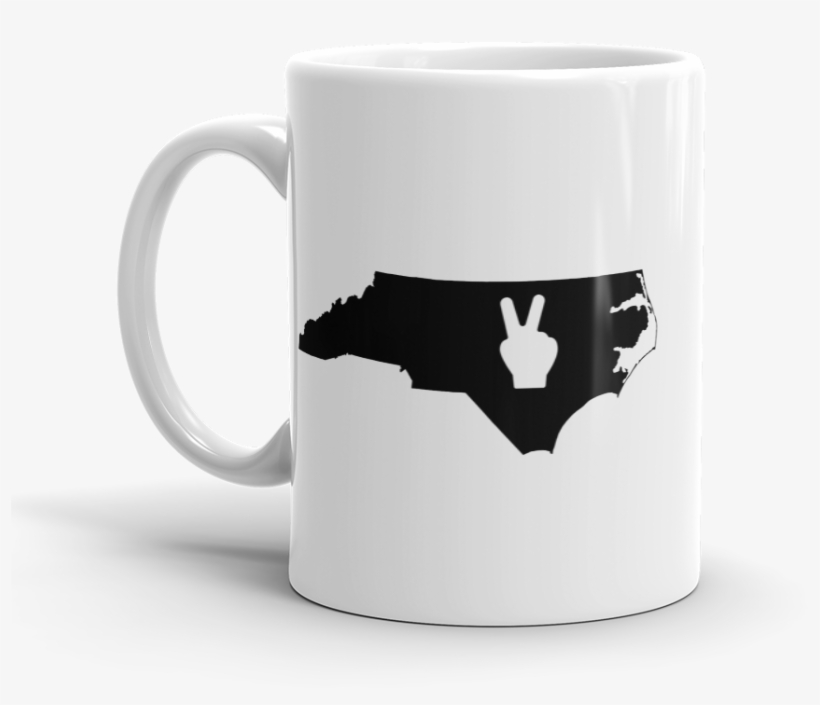 North Carolina Peace Sign Mug - Funny Mug - I'm Fucking Magical - 11 Oz Coffee Or Tea, transparent png