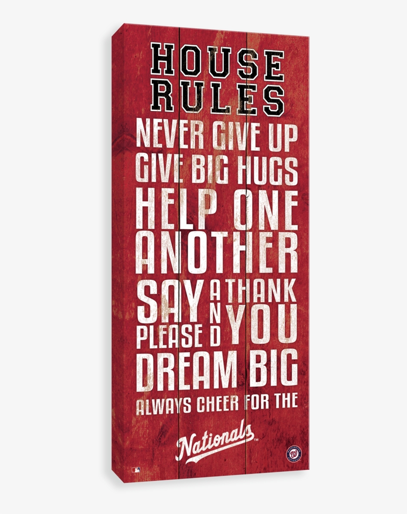 Washington Nationals House Rules - Los Canvases By Scoreart - Los Angeles Dodgers House, transparent png