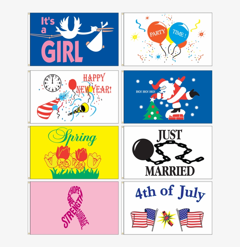Celebration Flags - Eder Flag Mfg 3 Ft. X 5 Ft. Just Married Flag, transparent png