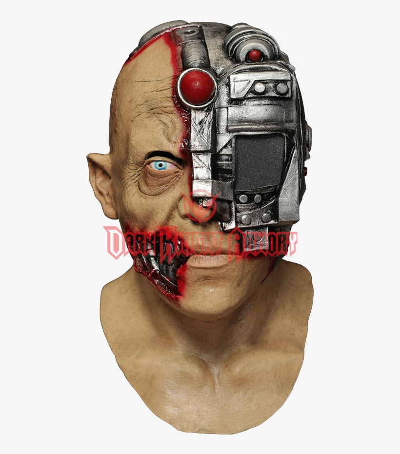Terminator Head Png - Animated Scanning Cyborg Adult Mask, transparent png