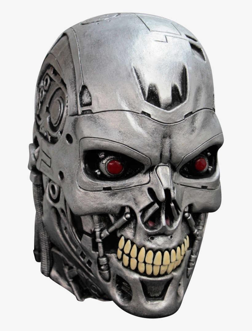 Ra På Karneval Som Alles Favoritterminator - Terminator Skull Mask For Adult, transparent png