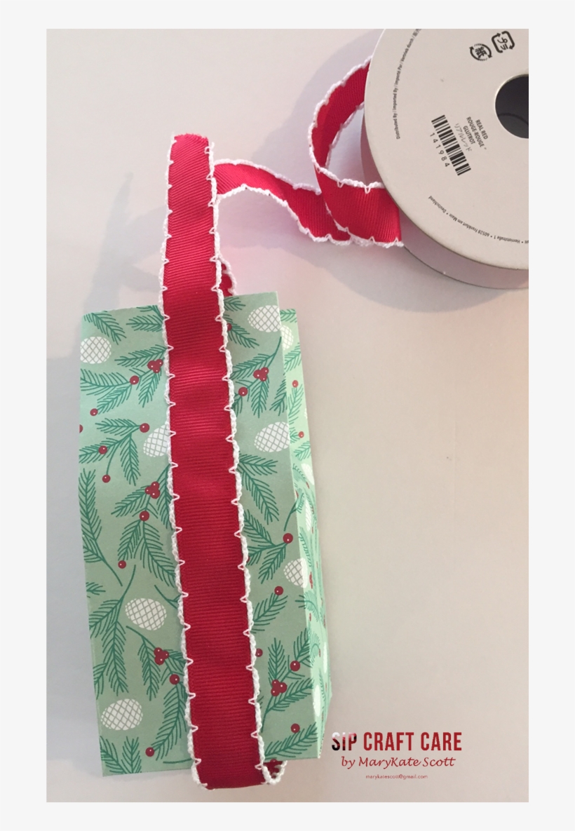 I Wrapped It Around The Long Way, Securing With A Piece - Patchwork, transparent png