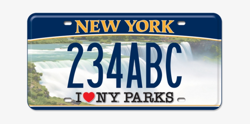 I Love Ny Parks Custom Plate - Logos And Uniforms Of The New York Giants, transparent png
