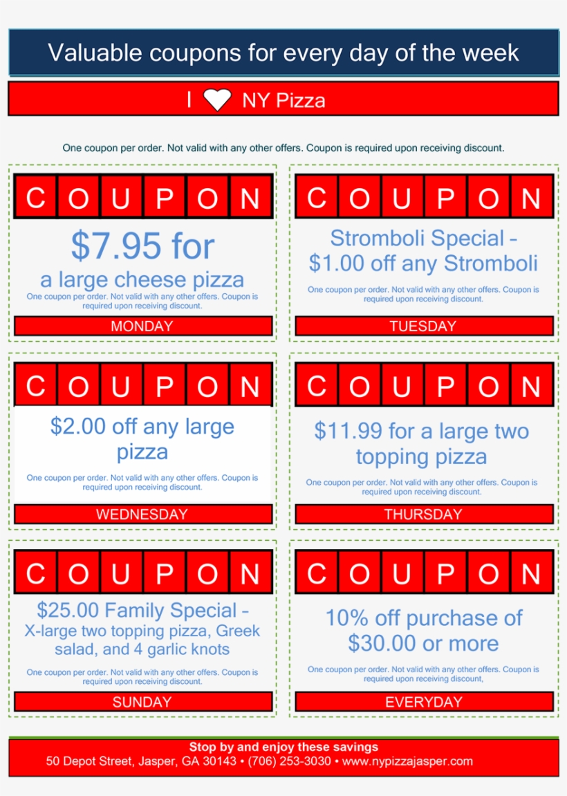 I Love Ny Pizza Coupons - I Love Ny Pizza & Bar, transparent png