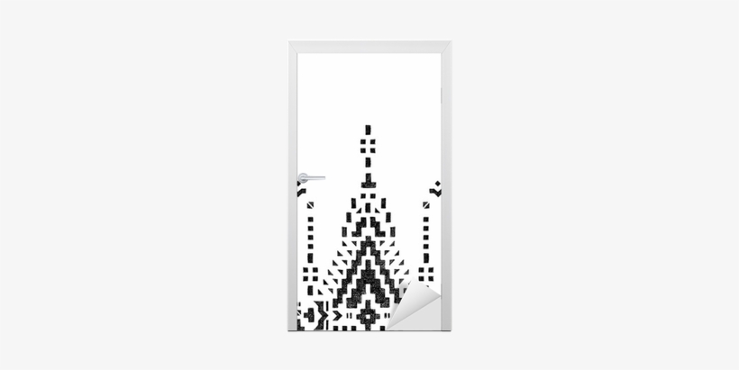 Hand Drawn Tribal Seamless Border Door Sticker • Pixers® - Drawing, transparent png
