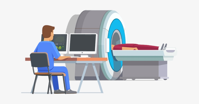 A Mri Technologist, You Must First Be A Registered - Doctor With Computer Cartoon, transparent png