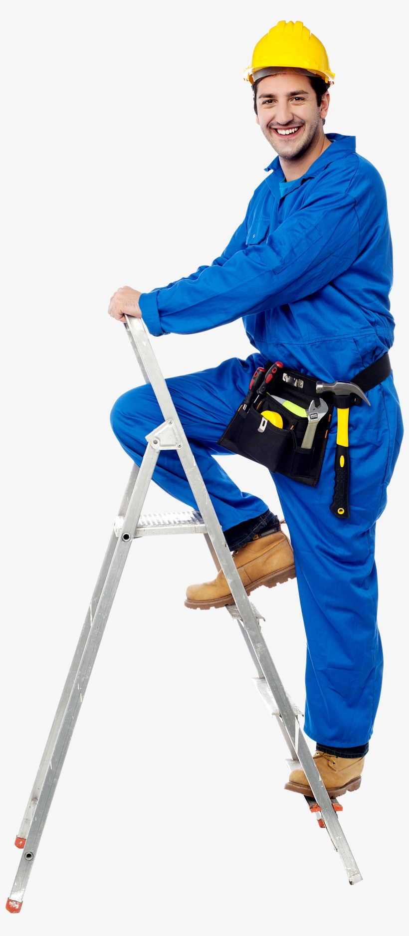 Free Png Architects At Work Png Images Transparent - Worker In Ladder Png, transparent png