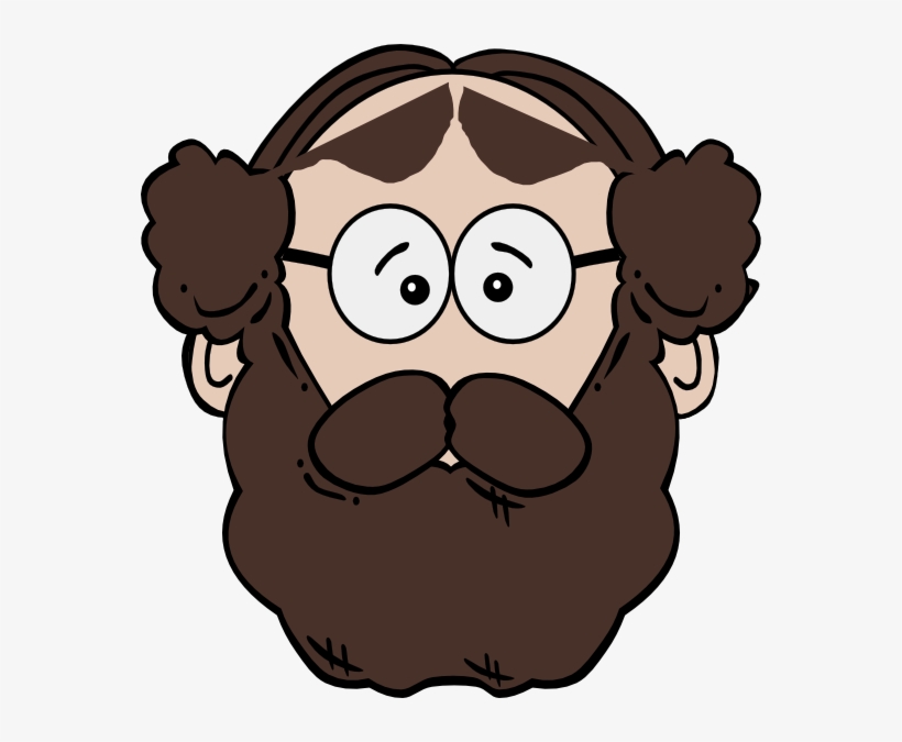 Beard Man Clip Art At Clker - Person With Beard Clipart, transparent png