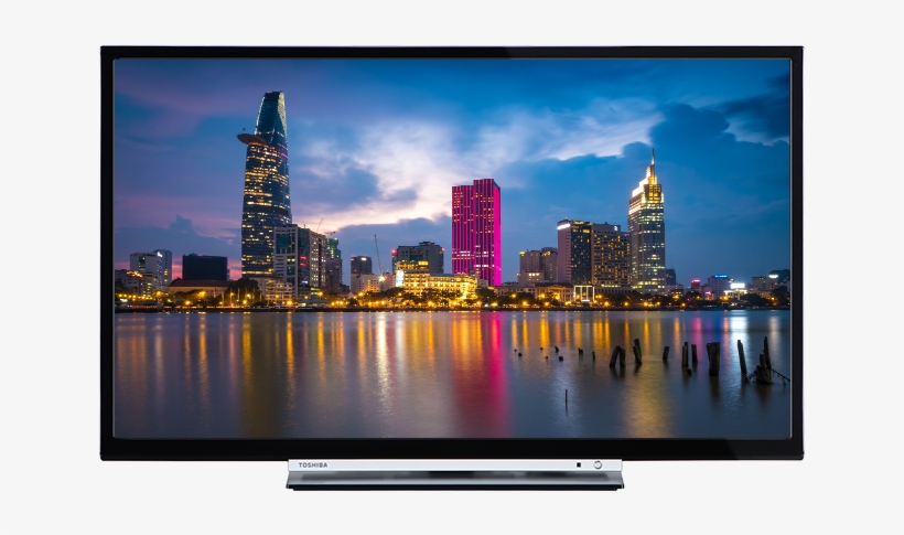 32" Toshiba Hd Ready Wlan Tv Front - Toshiba 32w3733dg Telewizor Smarttv Hd Ready Wifi, transparent png
