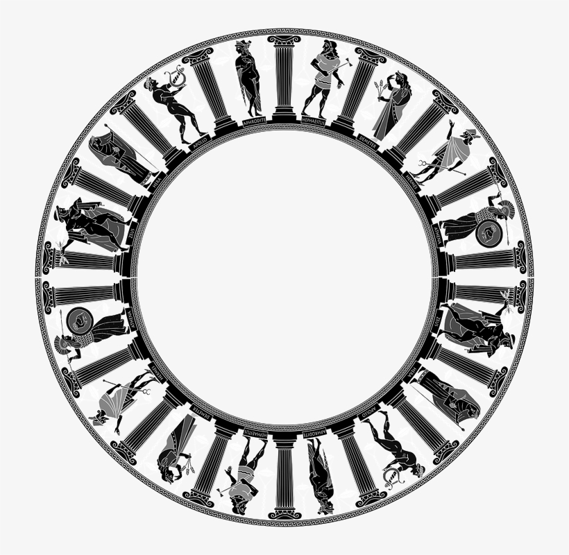 Greek, Greece, Frame, Mythology, Mythological, Gods, transparent png
