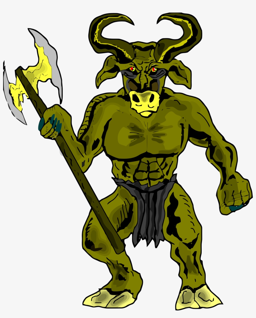 Showing Post & Media For Minotaur Greek Mythology Cartoon - Minotaur Png, transparent png