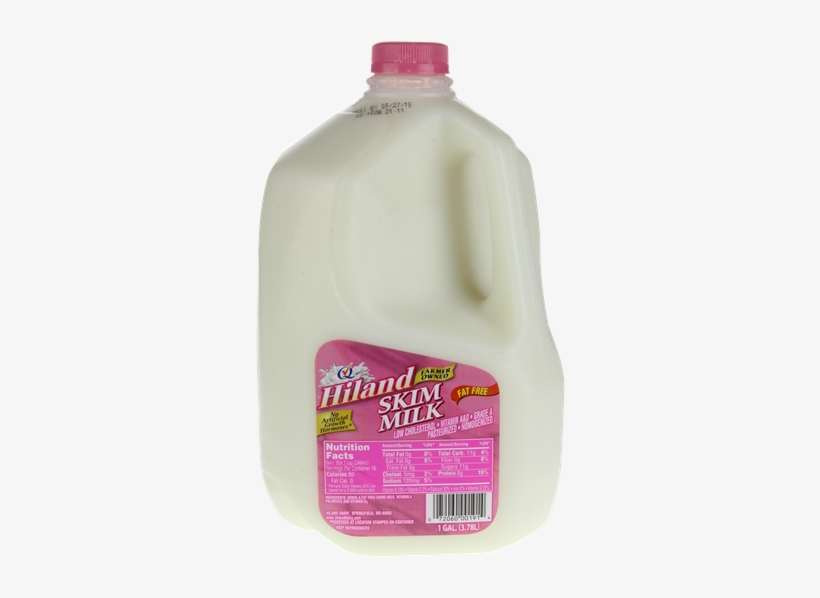 Hiland Fat Free Skim Milk Gallon - Hiland Fat Free Skim Milk - 1 Gal Jug, transparent png