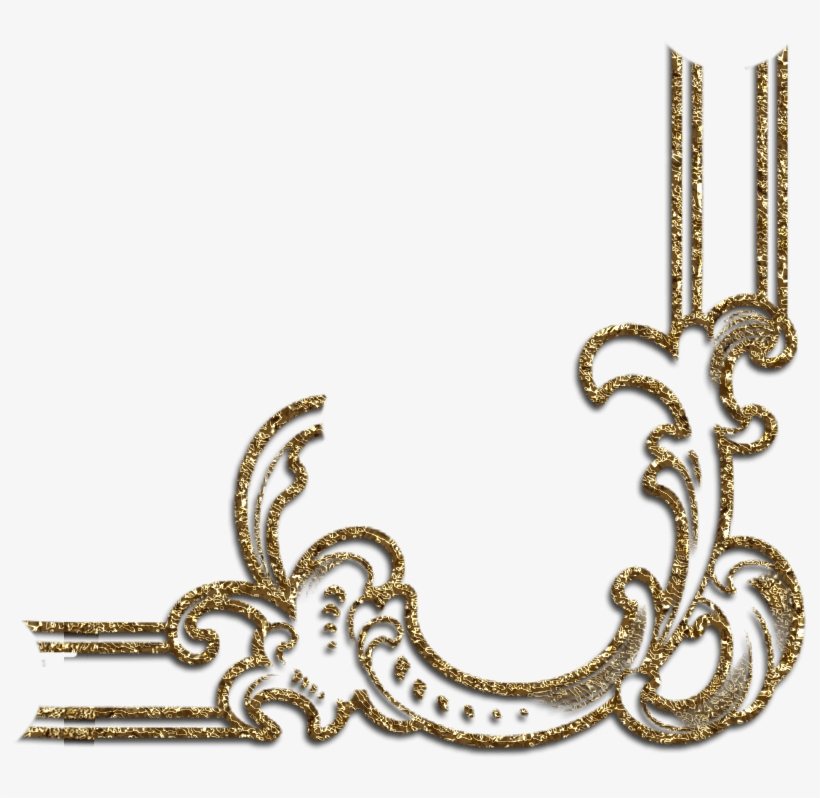 Transparent Gold Decorative Corner Png Clipart - Portable Network Graphics, transparent png