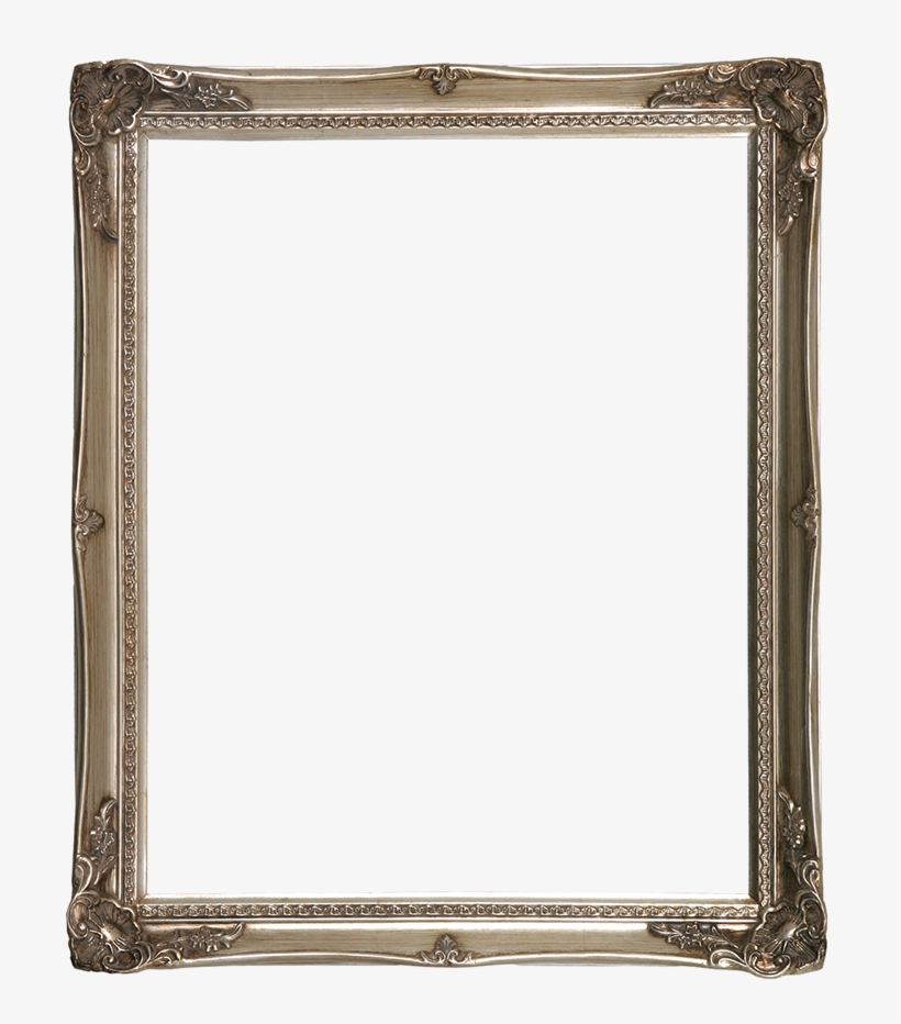 Simple Sweet Soft Silver Readymade With Decorative - Empty Frame, transparent png