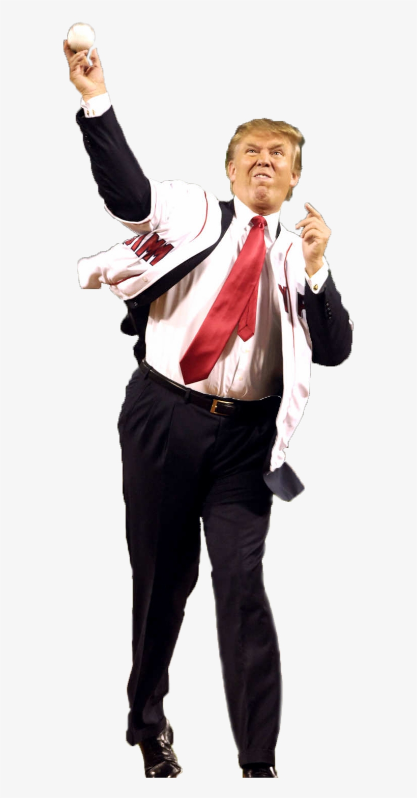 Persondonald Trump Throwing A First Pitch - Donald Trump Throwing, transparent png