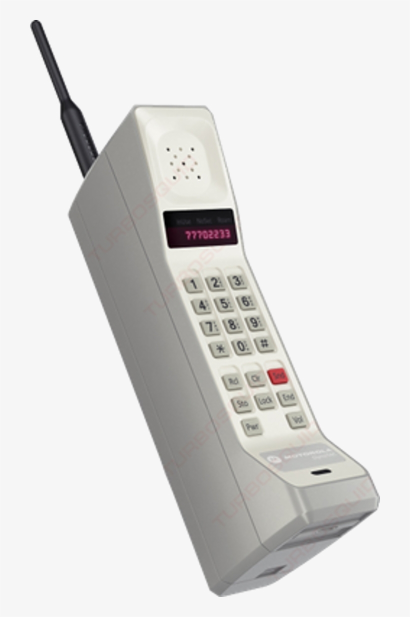 Dynatac Handheld Mobile Phone, transparent png