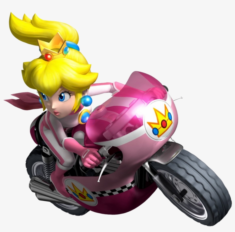 Download Super Mario Kart Png Picture For Designing - Mario Kart Wii Peach Bike, transparent png