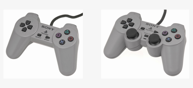 On The Left Is The Controller For The Playstation - Sony Dual Shock Gamepad - 12 Button - Green, transparent png