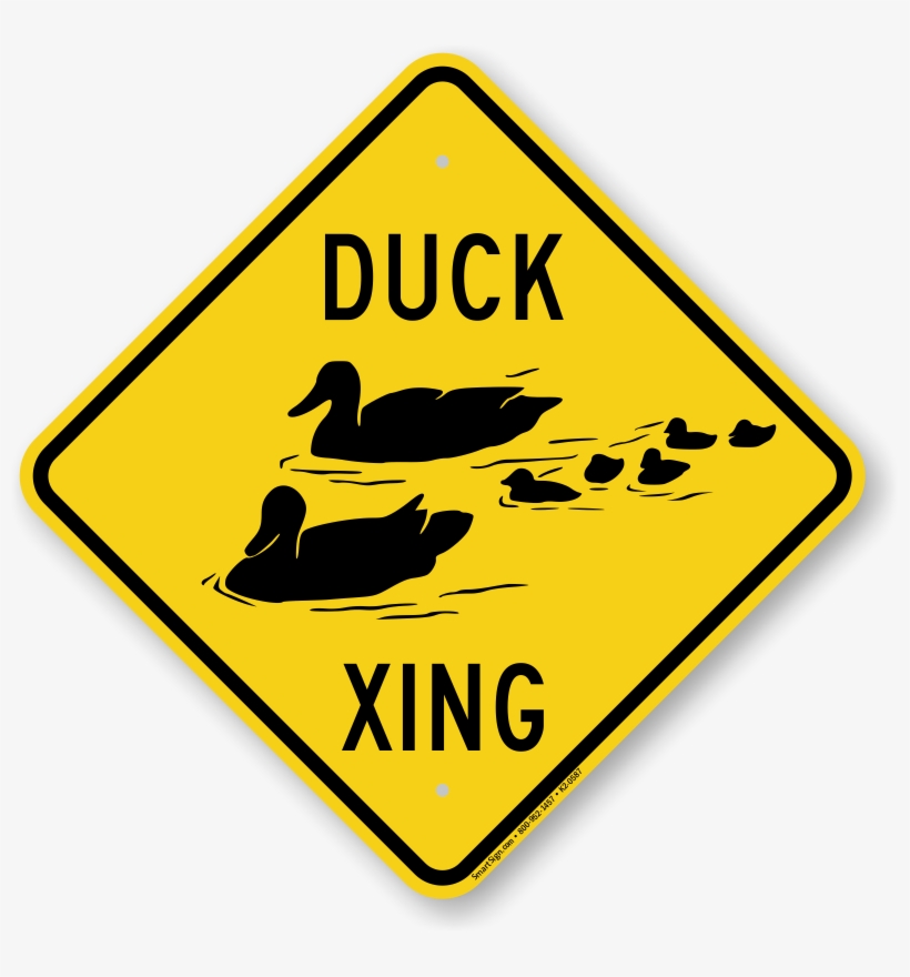 Zoom, Price, Buy - Duck Crossing Sign, transparent png