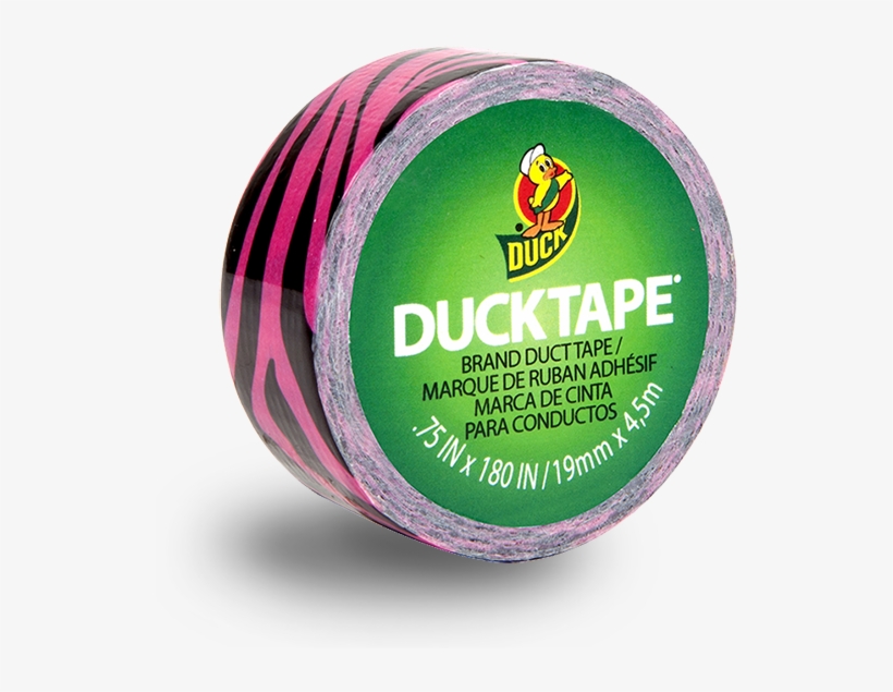 Duck Tape , Pink Zebra - Ducklings Mini Duck Tape Brand Duct Tape - Pink Zebra,, transparent png