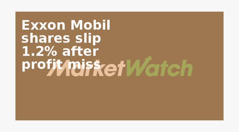 Exxon Mobil Shares Slip - Inflation, transparent png