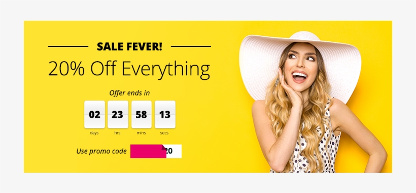 Countdown Banner - Blond, transparent png