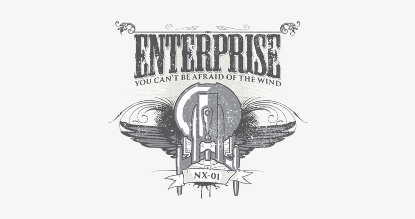 Star Trek - Enterprise - T-shirt, transparent png