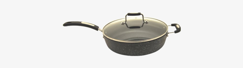 Starfrit 060705 002 0000 The Rock 11" Deep Fry Pan - Rock By Starfrit 11" Deep Fry Pan With Lid, Grey, transparent png