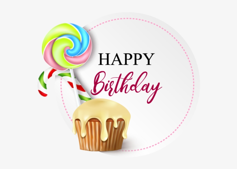 Birthday Illustration With Sweets And Candies, Birthday, - Happy Entertainment, transparent png