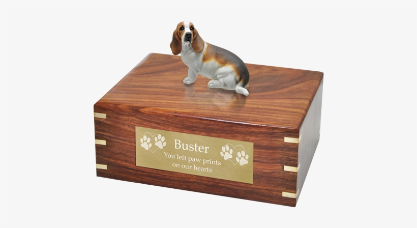 Wholesale Basset Hound Dog Figurine Urn With Engraved - Dog, transparent png