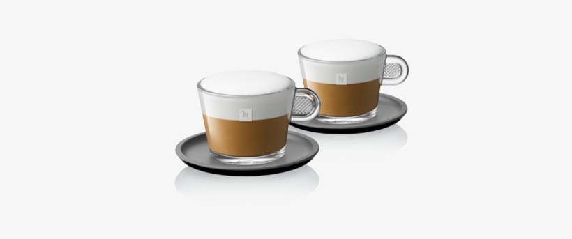 2 View Cappuccino Cups - Nespresso Glass Cappuccino Cup & Saucer, transparent png