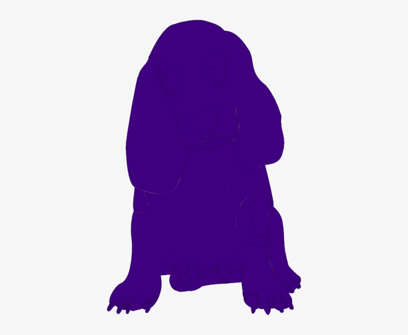 Purple Basset Hound Clip Art - Clip Art, transparent png