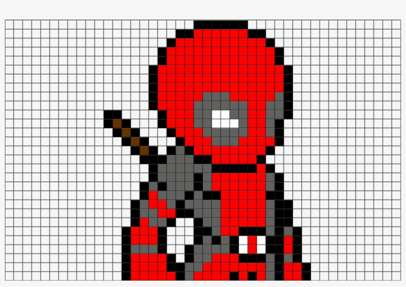 Deadpool Pixel Art, transparent png