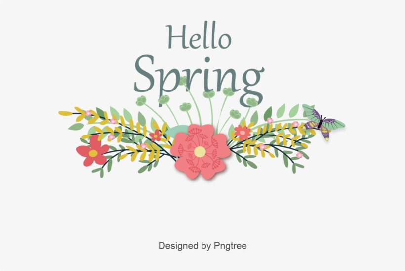 Hola Primavera Frontera - Floral Design, transparent png