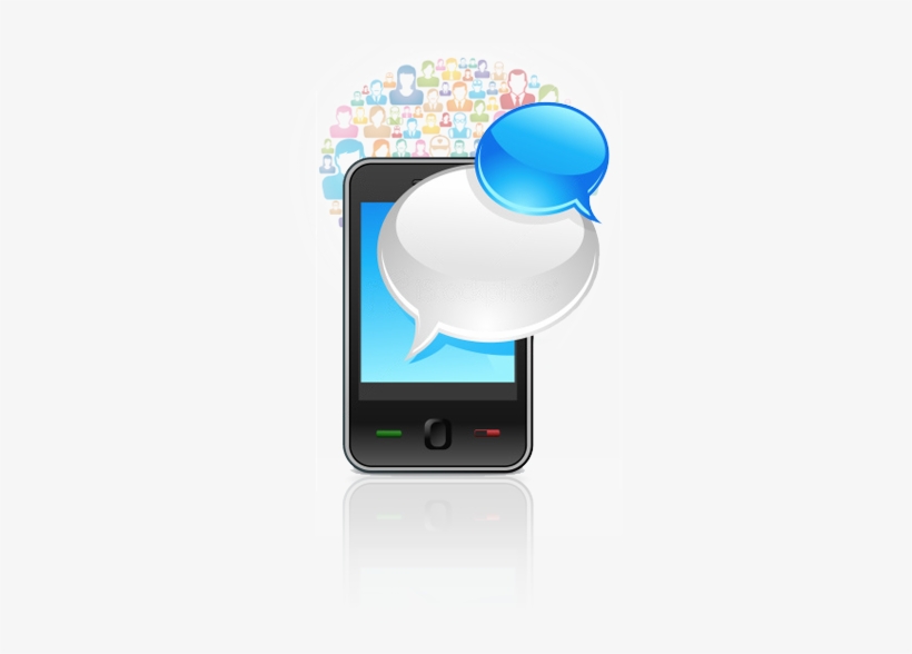 Texting On Smartphone - Texting In Smartphone Png, transparent png