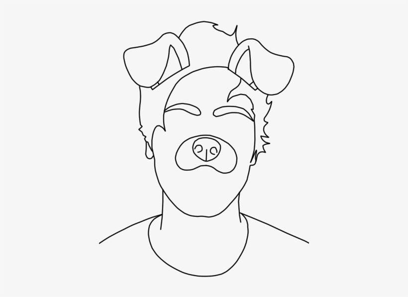 So I Thought I'd Do A Lineart Thing With A Pic Of Luke - Drawing, transparent png