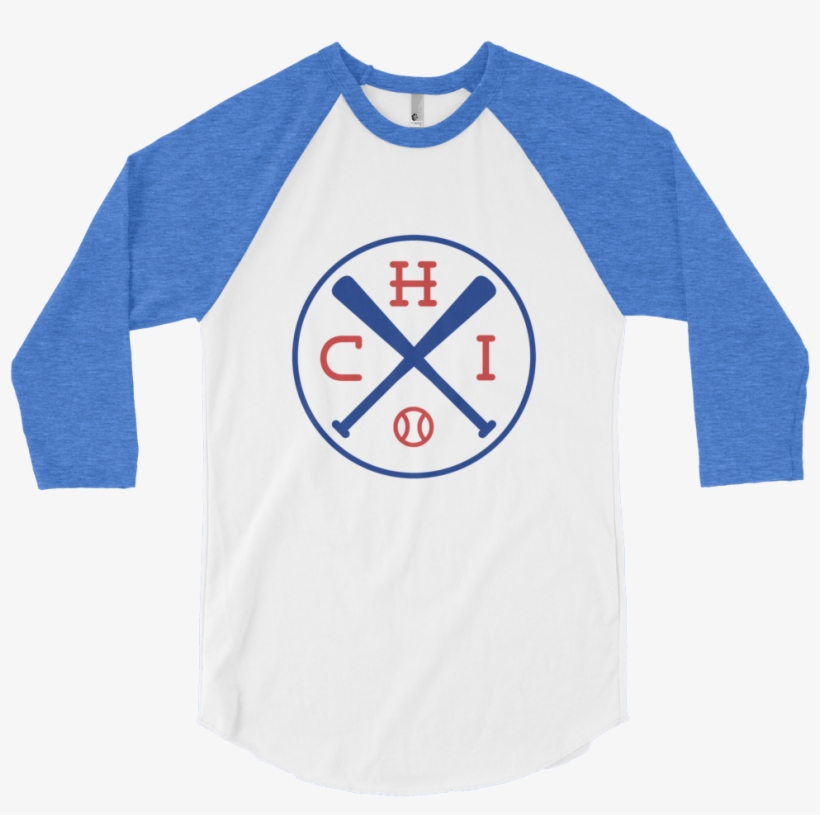 Chi Crossed Baseball Bats Raglan - Pearl Jam 10 T Shirts, transparent png