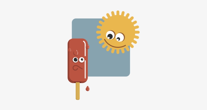 Popsicle And The Sun Png Images 424 X - Cambio Fisico Quimica Png, transparent png