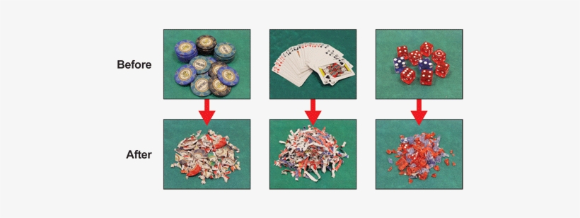 Shreds Retired Casino Chips, Playing Cards And Dice - Formax, Inc., transparent png