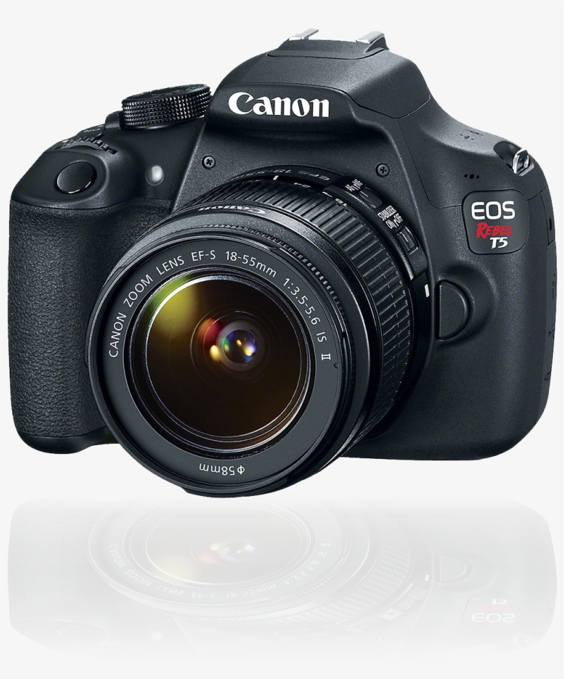 18 Mpx Dslr Camera - Eos Rebel T5 Dslr Camera With 18-55mm Lens Basic Kit, transparent png