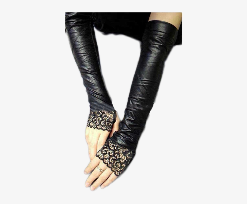 Leather & Lace Gloves - Lace, transparent png