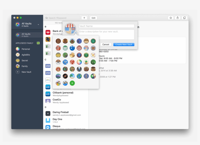 Creating A New Vault - 1password 7 Windows License Price, transparent png
