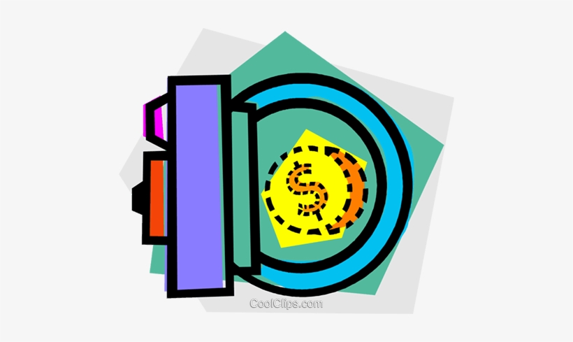 Bank Vault Royalty Free Vector Clip Art Illustration, transparent png