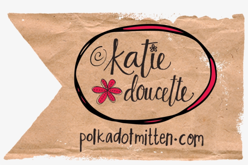 Polkadot Mitten - Calligraphy, transparent png