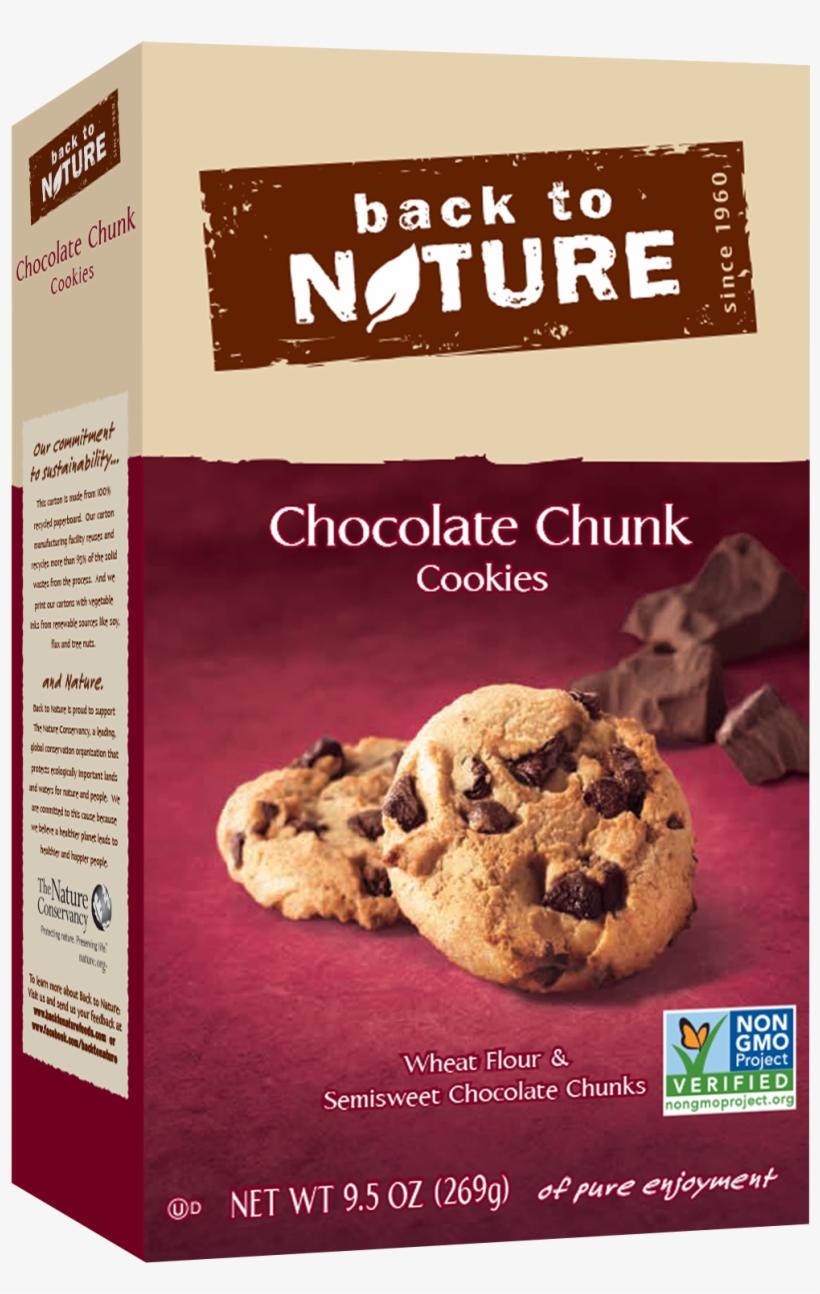 Back To Nature Chocolate Chunk Cookies - Chocolate Chunk Cookie Brands, transparent png