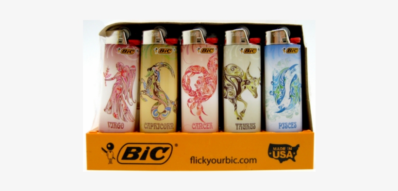 Bic Lighter Astrology Design 50ct - Bic Lighter 50 Ct Tray - Hispanic La Loteria, transparent png