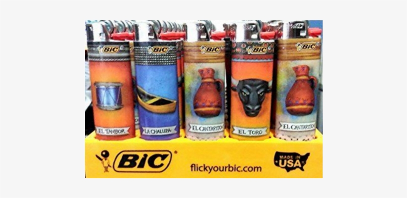 Bic Lighter Hispanic Culture Design 50ct - Bic Hispanic Lighter - 5 Lighters - Color And Design, transparent png